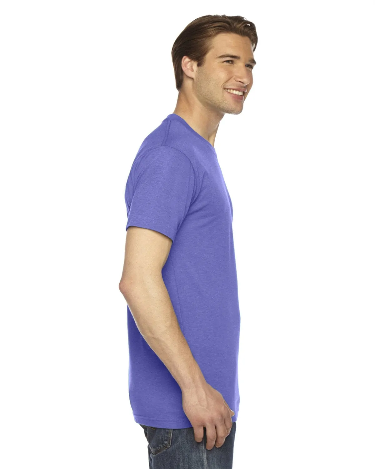 American Apparel Unisex Triblend Short Sleeve Track T-Shirt