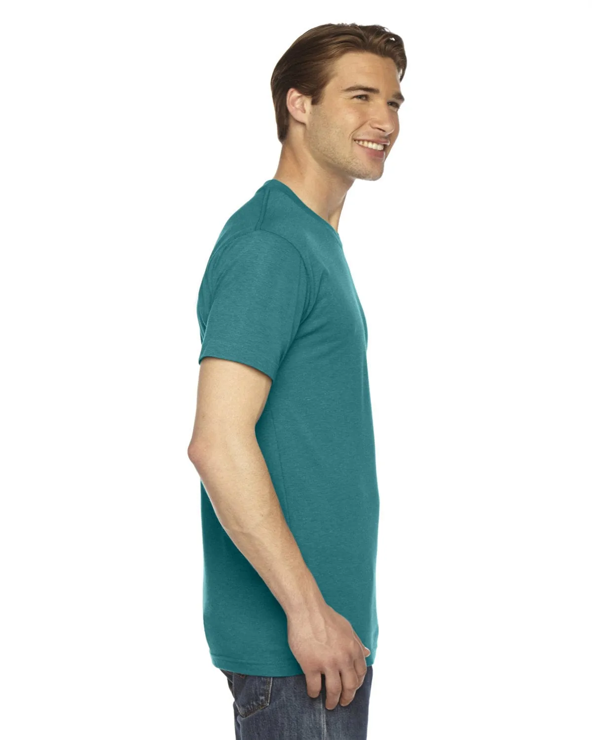American Apparel Unisex Triblend Short Sleeve Track T-Shirt