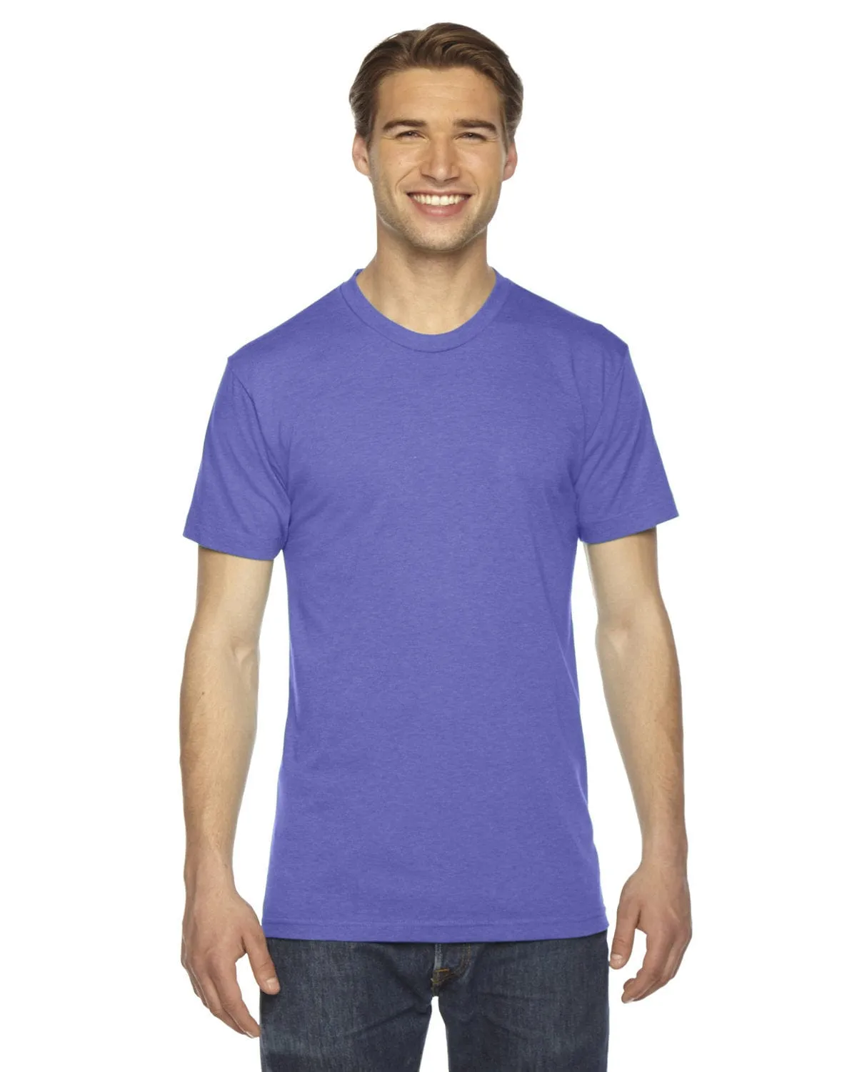 American Apparel Unisex Triblend Short Sleeve Track T-Shirt