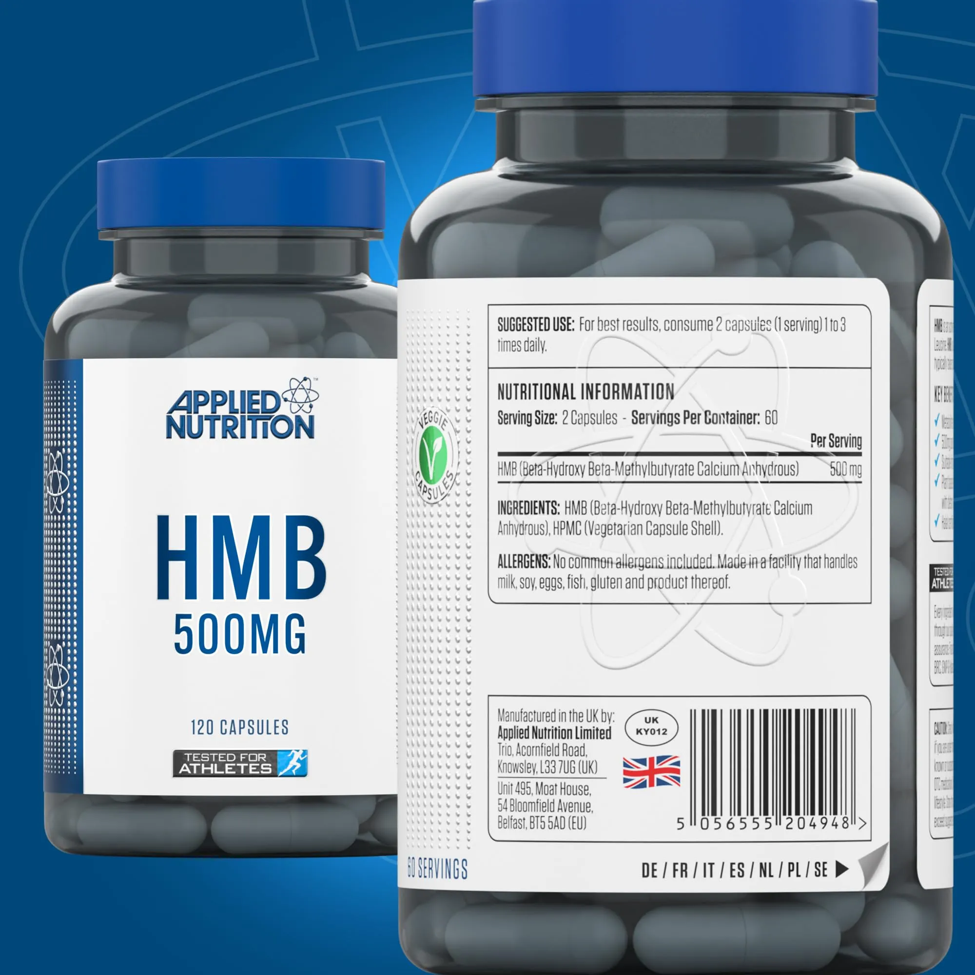 Applied Nutrition HMB, 500mg 120 caps