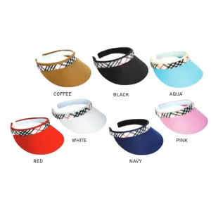 Bold Color Visor Collection with Stylish Strap - Model V03