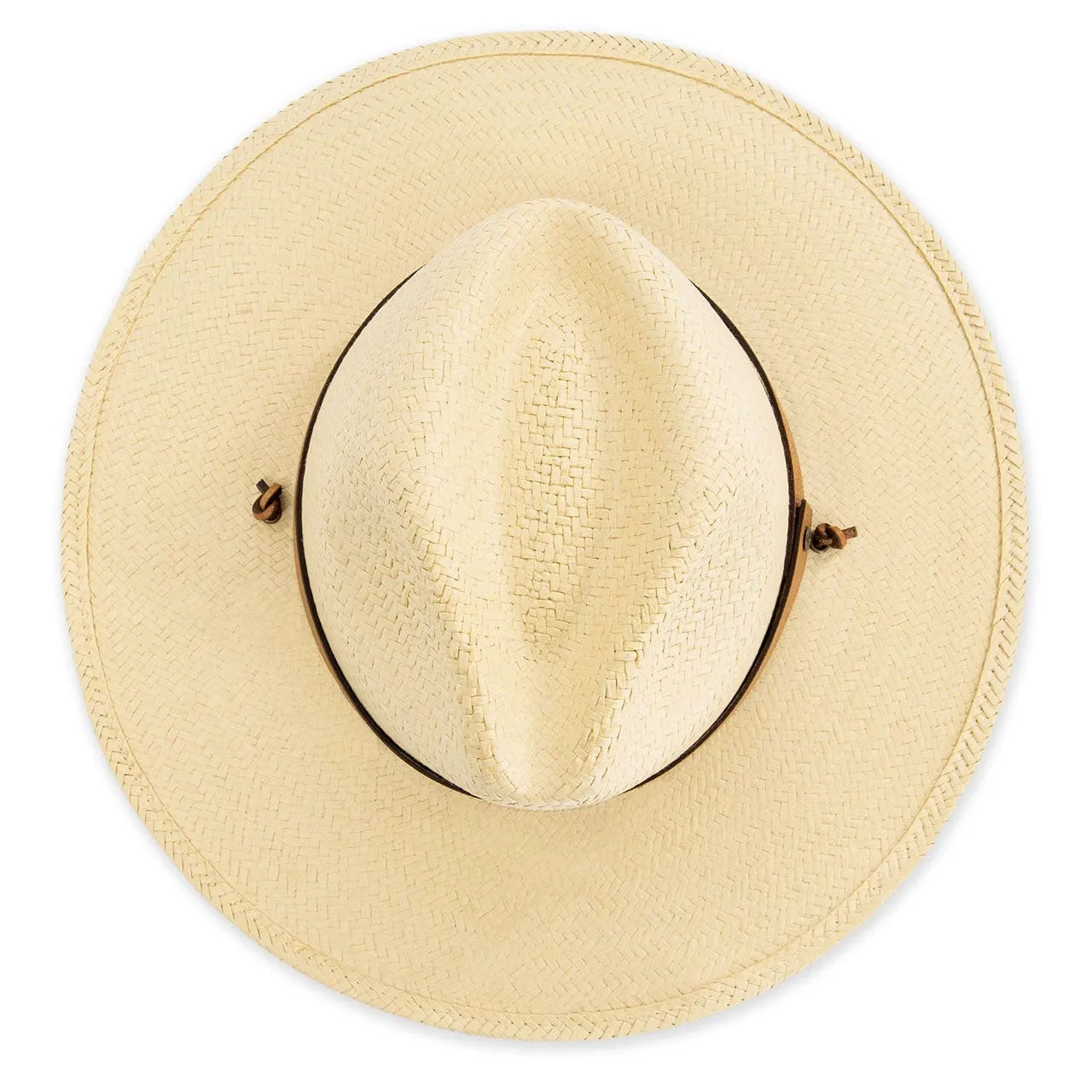 Brimmed Field Hat - Burlap Straw
