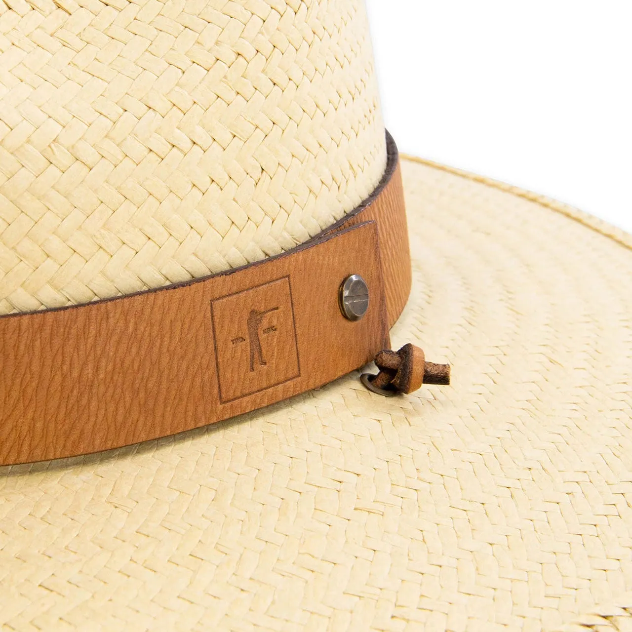 Brimmed Field Hat - Burlap Straw