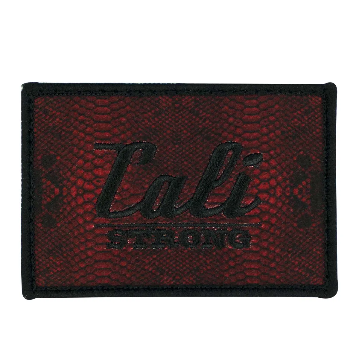 CALI Strong Snake Skin Red Hook-and-Loop 2x3 2x3 Morale Patch