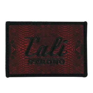 CALI Strong Snake Skin Red Hook-and-Loop 2x3 2x3 Morale Patch