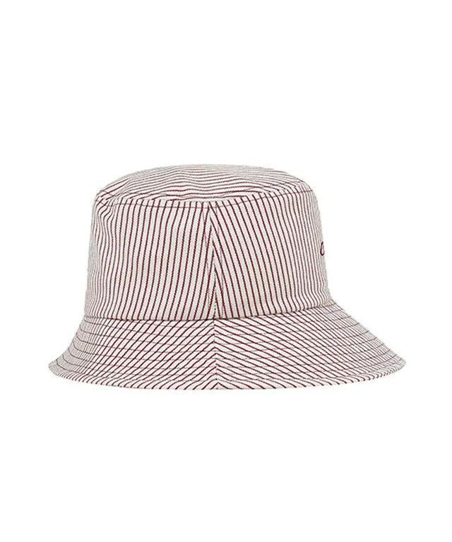 CHUCUCHU Stripe Bucket Hat - Wine
