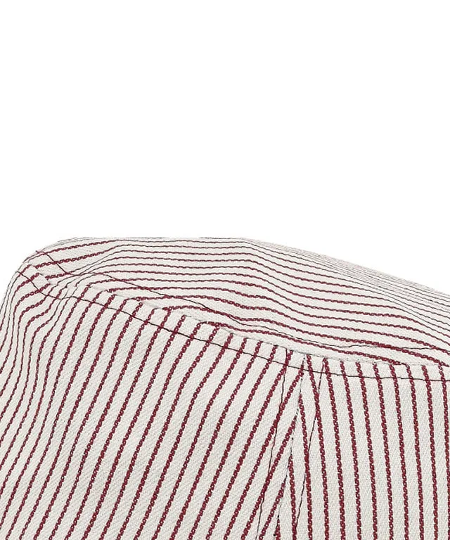 CHUCUCHU Stripe Bucket Hat - Wine