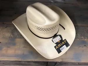 CLA73112-7 1/4 Cowboy Hat Ariat Straw Brn Band