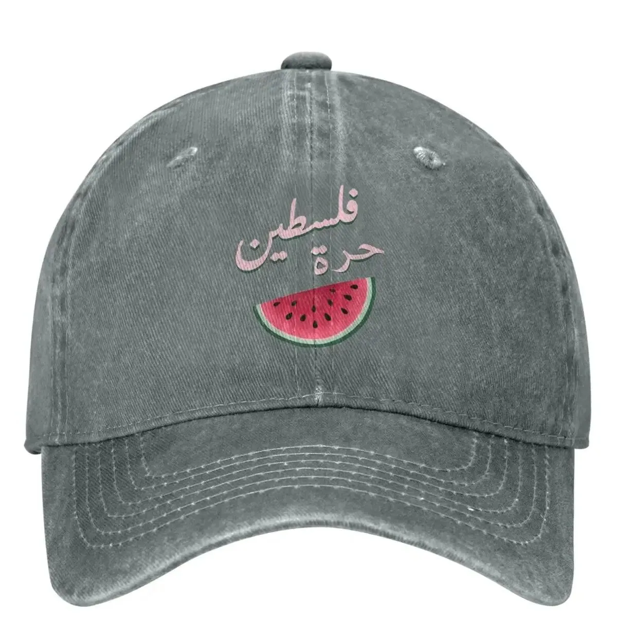 Cool Palestine Washed Baseball Cap Watermelon Cool Casual Trucker Hat Summer Female Male Kpop Rock Sun Visors Baseball Caps