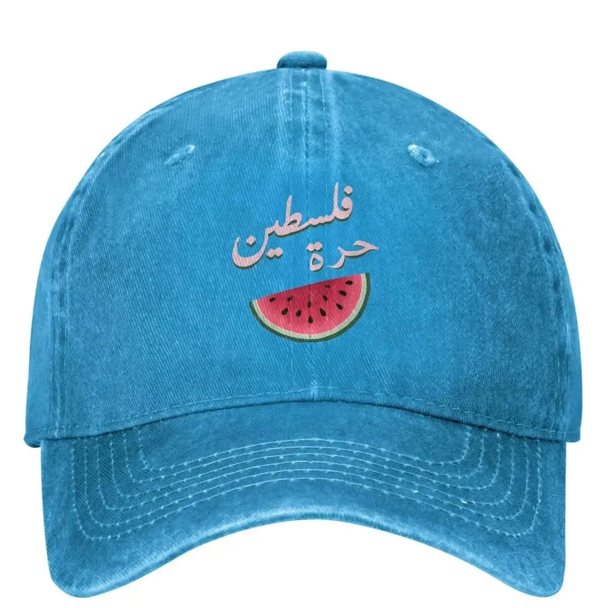 Cool Palestine Washed Baseball Cap Watermelon Cool Casual Trucker Hat Summer Female Male Kpop Rock Sun Visors Baseball Caps