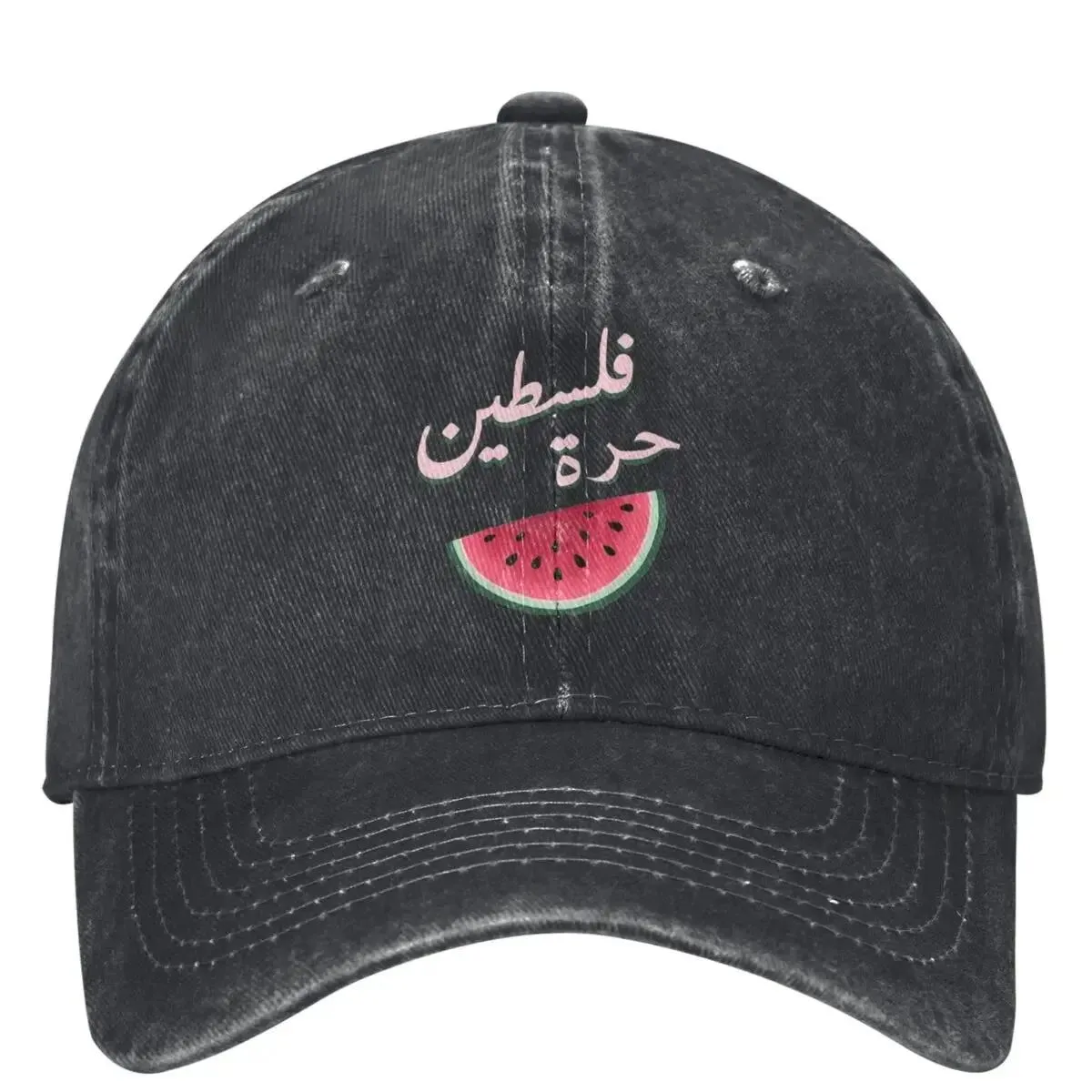 Cool Palestine Washed Baseball Cap Watermelon Cool Casual Trucker Hat Summer Female Male Kpop Rock Sun Visors Baseball Caps