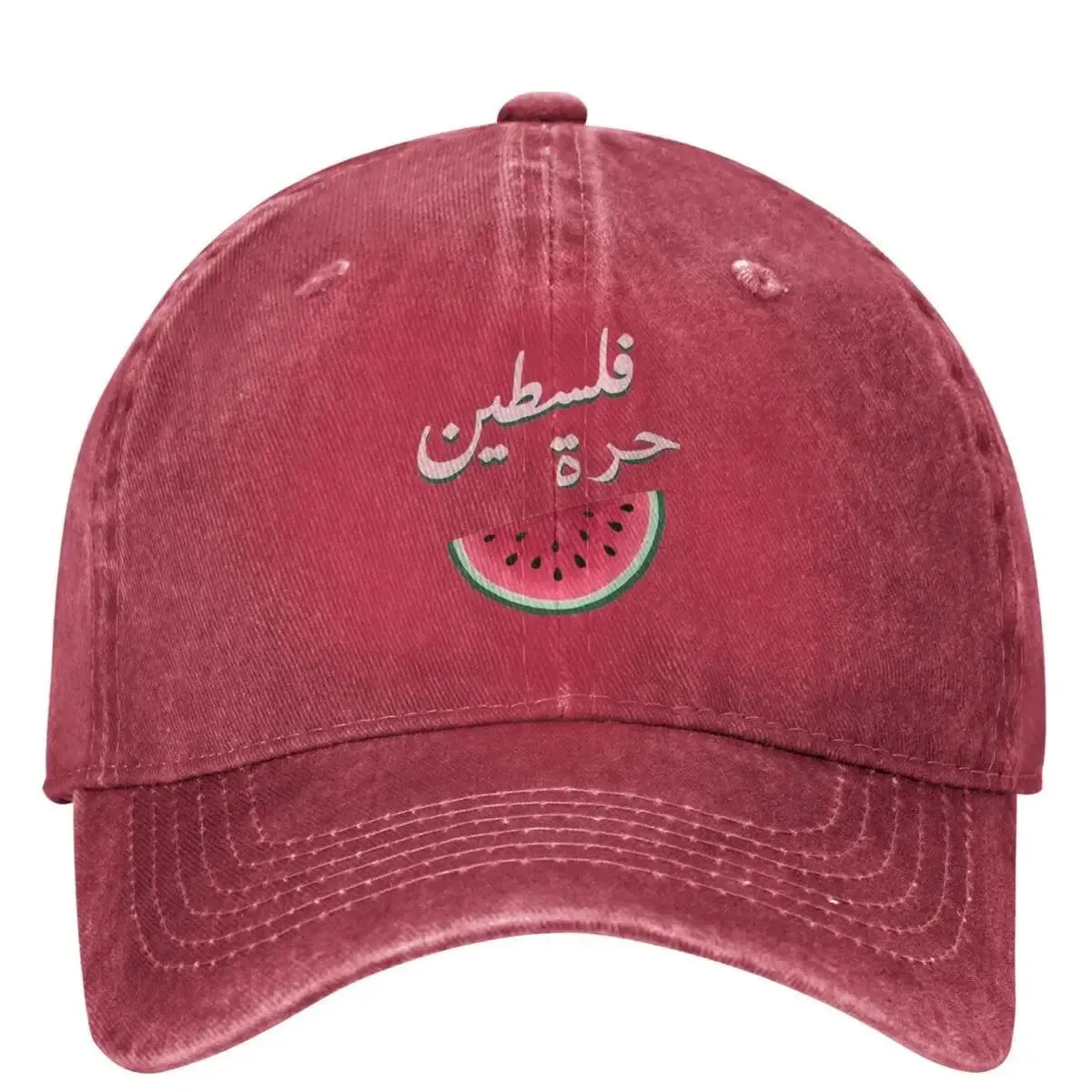 Cool Palestine Washed Baseball Cap Watermelon Cool Casual Trucker Hat Summer Female Male Kpop Rock Sun Visors Baseball Caps