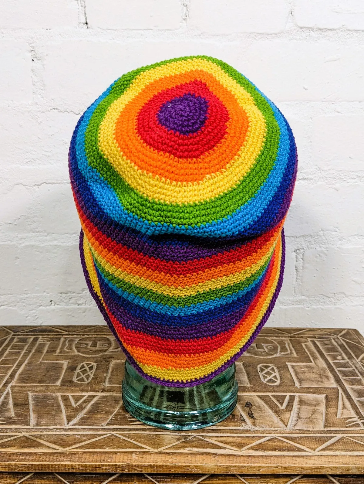 Cotton Rainbow Crochet Bucket Hat
