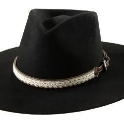 Cream Lace with Croc Tabs Hatband- M&F Western Products