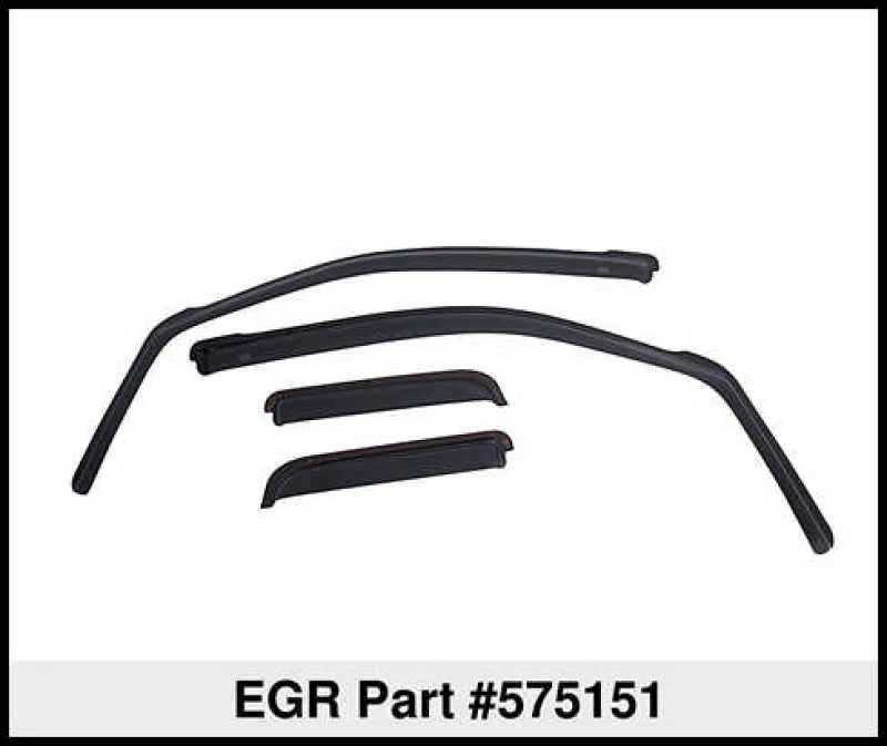 EGR 07  Jeep Wrangler JK In-Channel Window Visors - Set of 4