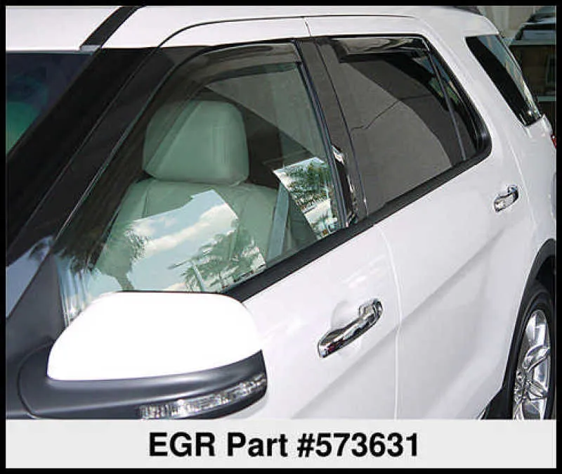 EGR 11  Ford Explorer In-Channel Window Visors - Set of 4 (573631)