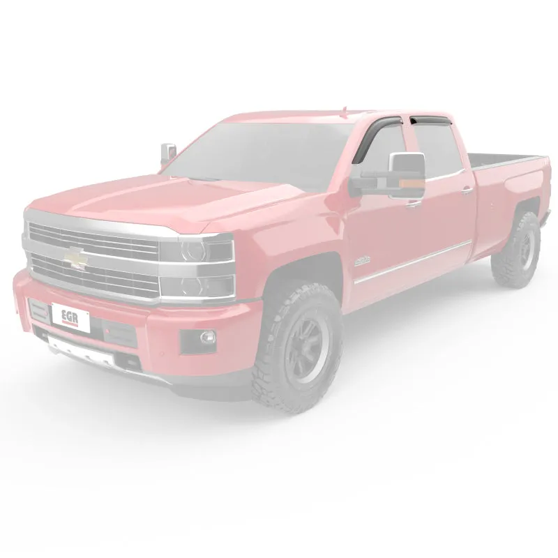 EGR 14  Chev Silverado Crew Cab Tape-On Window Visors - Set of 4 (641771)