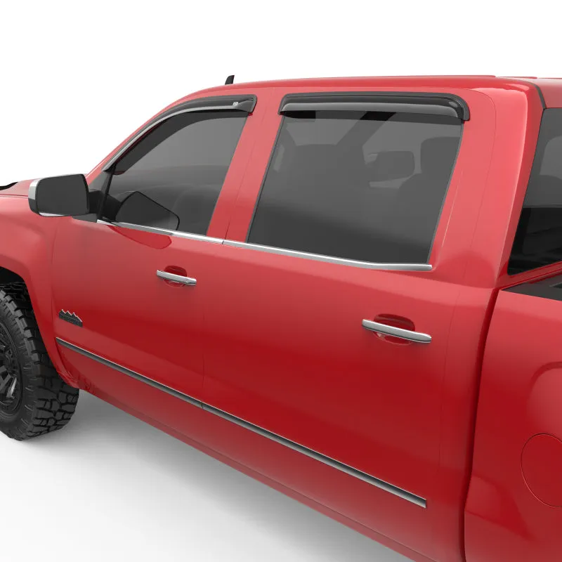 EGR 14  Chev Silverado Ext Cab Tape-On Window Visors - Set of 4