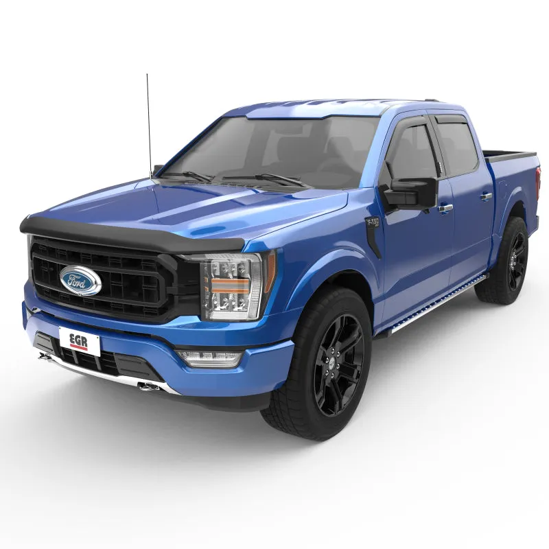 EGR 15  Ford F150 Crew Cab In-Channel Window Visors - Set of 4 - Matte (573495)