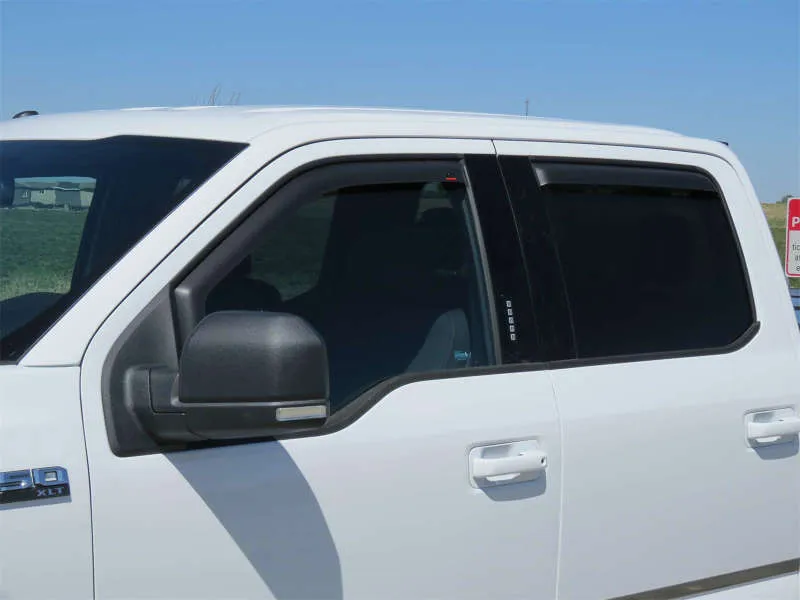 EGR 15  Ford F150 Crew Cab In-Channel Window Visors - Set of 4 - Matte (573495)