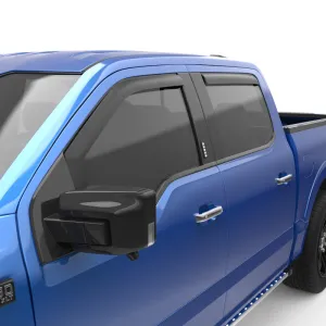 EGR 15  Ford F150 Crew Cab In-Channel Window Visors - Set of 4 - Matte (573495)
