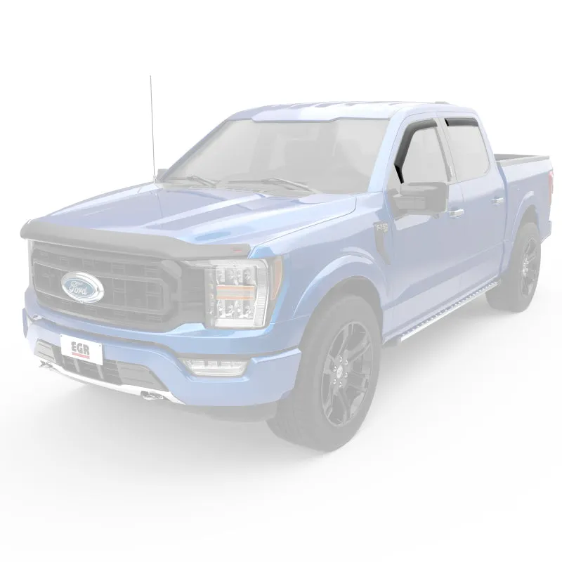 EGR 15  Ford F150 Crew Cab In-Channel Window Visors - Set of 4 - Matte (573495)