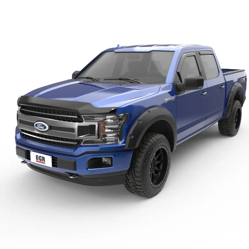 EGR 15  Ford F150 Super Cab In-Channel Window Visors - Set of 4 - Matte (573475)