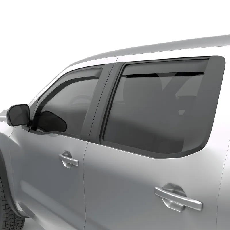 EGR 2022  Nissan Frontier In Channel Window Visors Front/Rear Set Matte Black Crew Cab