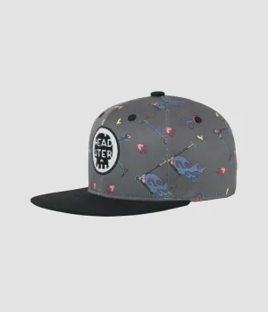 Fast Track Snapback-Charcoal