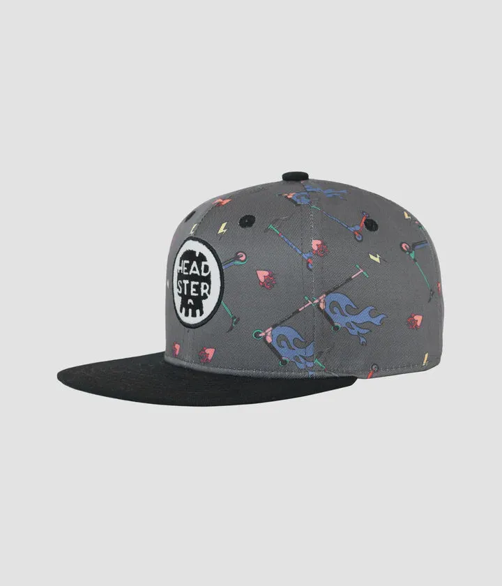 Fast Track Snapback-Charcoal