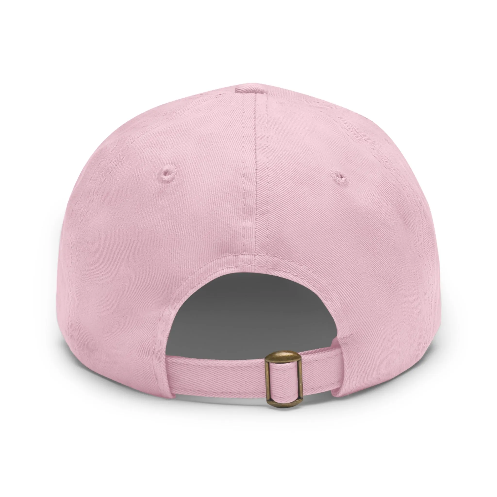 FCHW Dad Hat with Leather Patch (Pink)