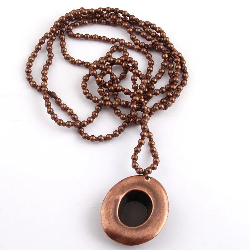 Hats Positivity and Prosperity Necklace