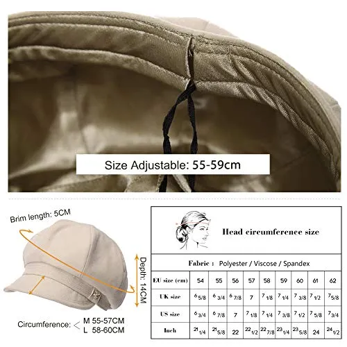 Ladies Winter Newsboy Cap