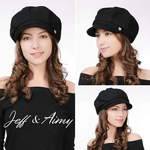 Ladies Winter Newsboy Cap