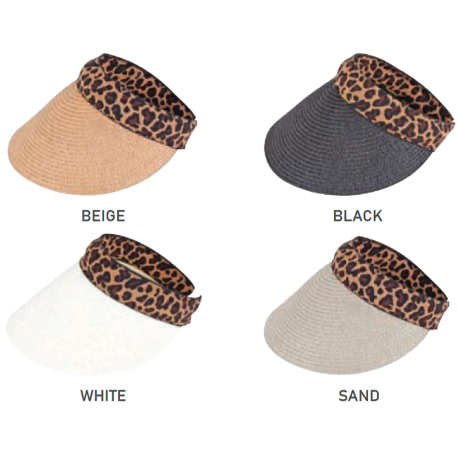 Leopard Print Visor Collection - Model FH363