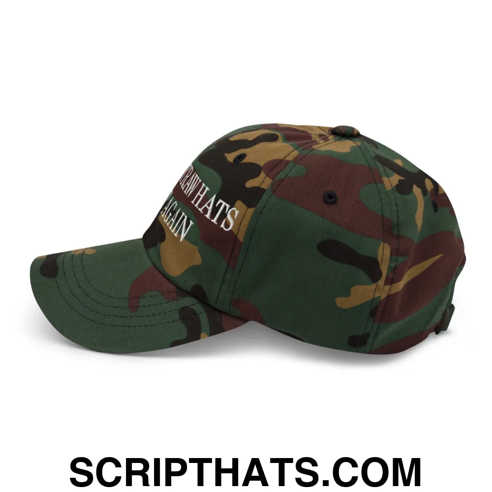 Make Straw Hats Stiff Again Embroidered Unstructured Dad Hat