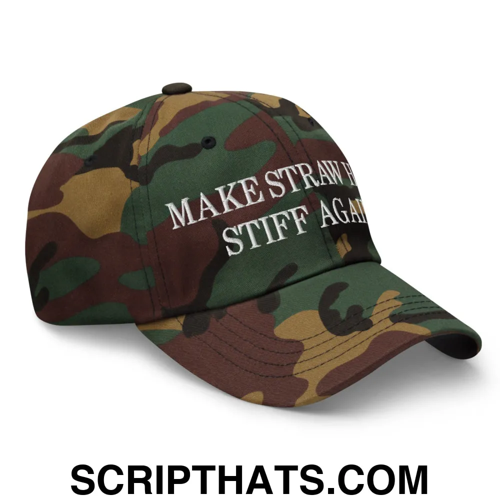 Make Straw Hats Stiff Again Embroidered Unstructured Dad Hat