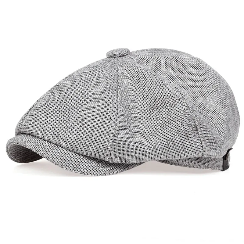 Men Casual Newsboy Hat Spring Autumn Retro Beret Hats Wild Casual Hats Unisex Wild Octagonal Cap for Men Street Caps Gorras