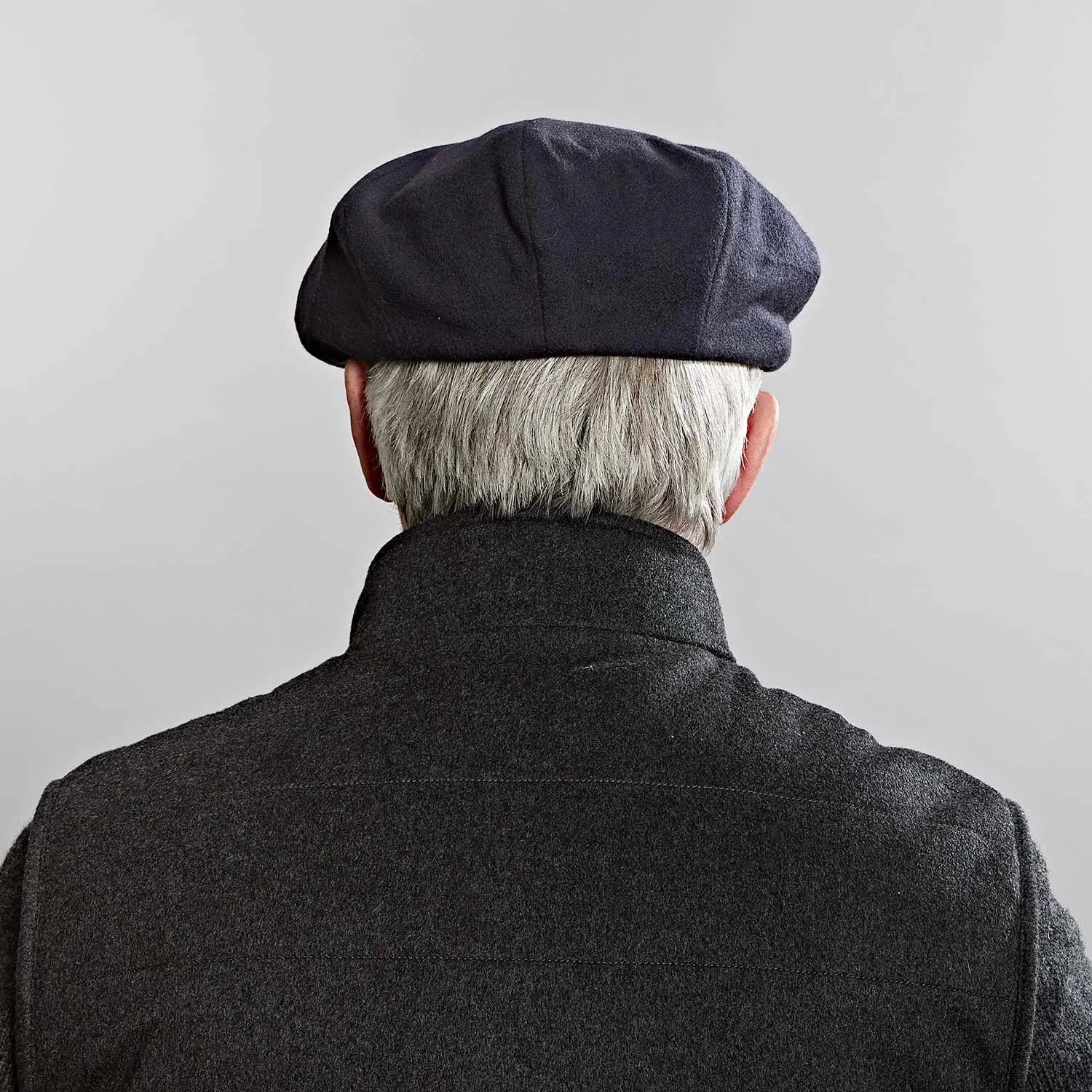 Navy Cashmere Gatsby Cap