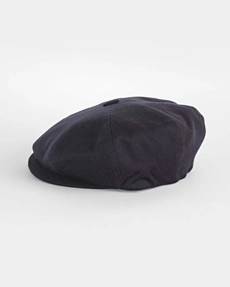 Navy Cashmere Gatsby Cap
