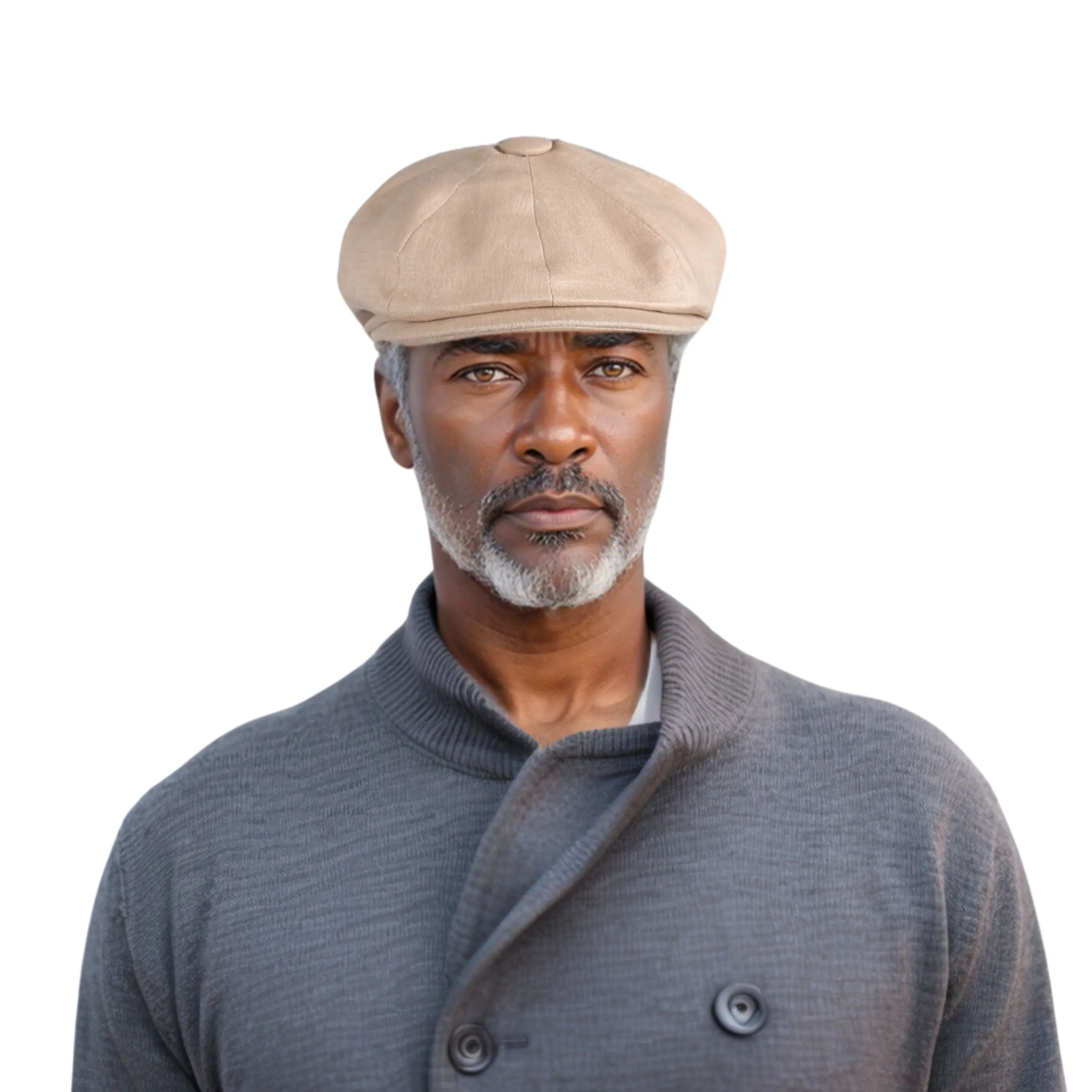 Newsboy Caps 100% Linen Plain Baker Boy Men's Flat Cap
