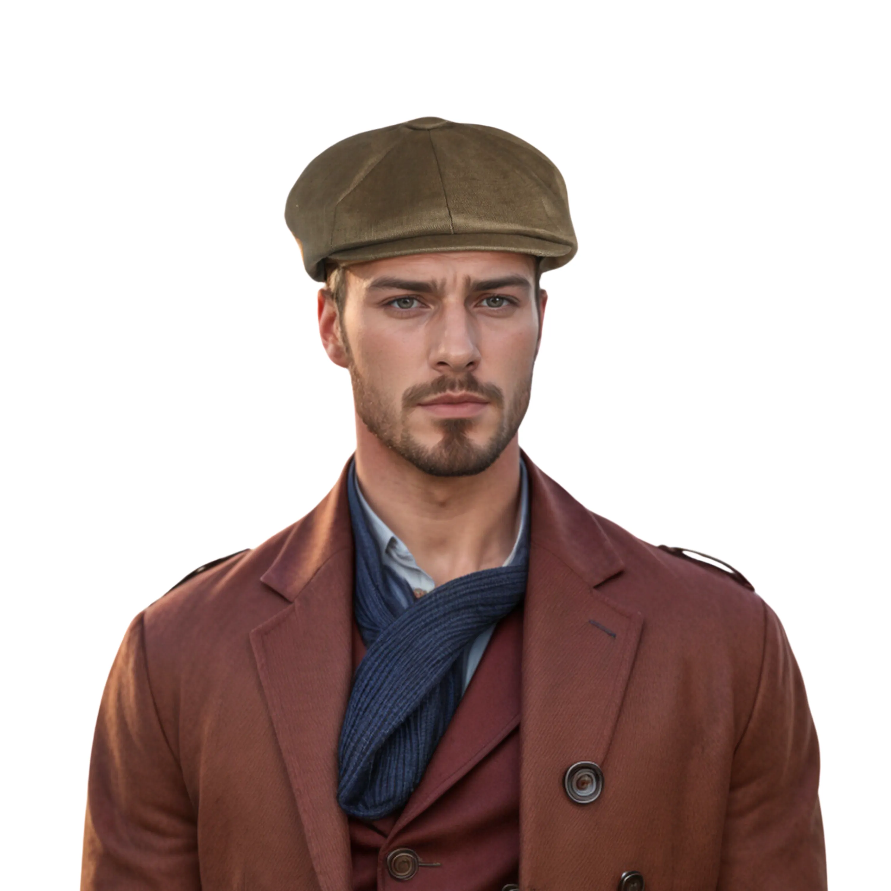 Newsboy Caps 100% Linen Plain Baker Boy Men's Flat Cap