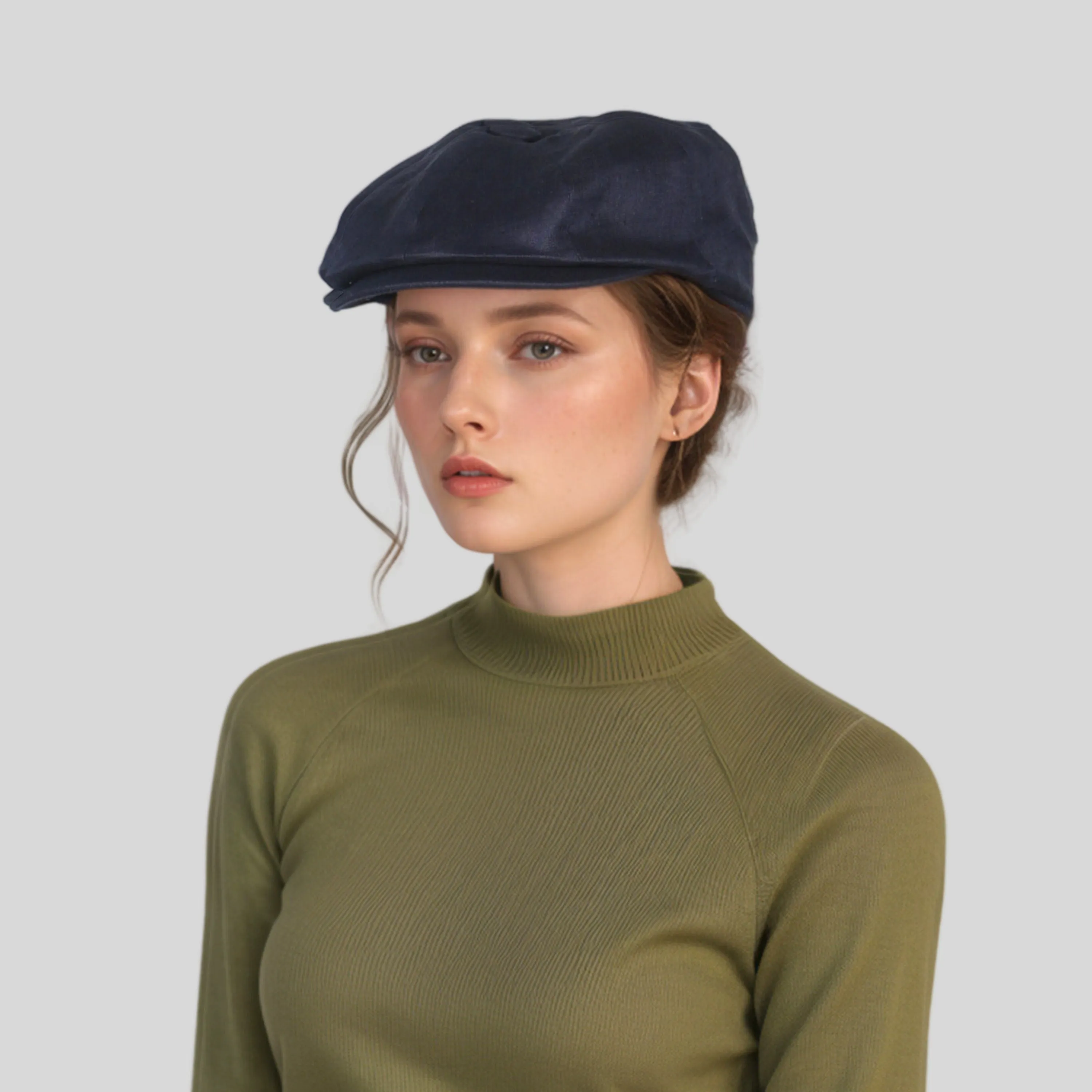 Newsboy Caps 100% Linen Plain Baker Boy Men's Flat Cap