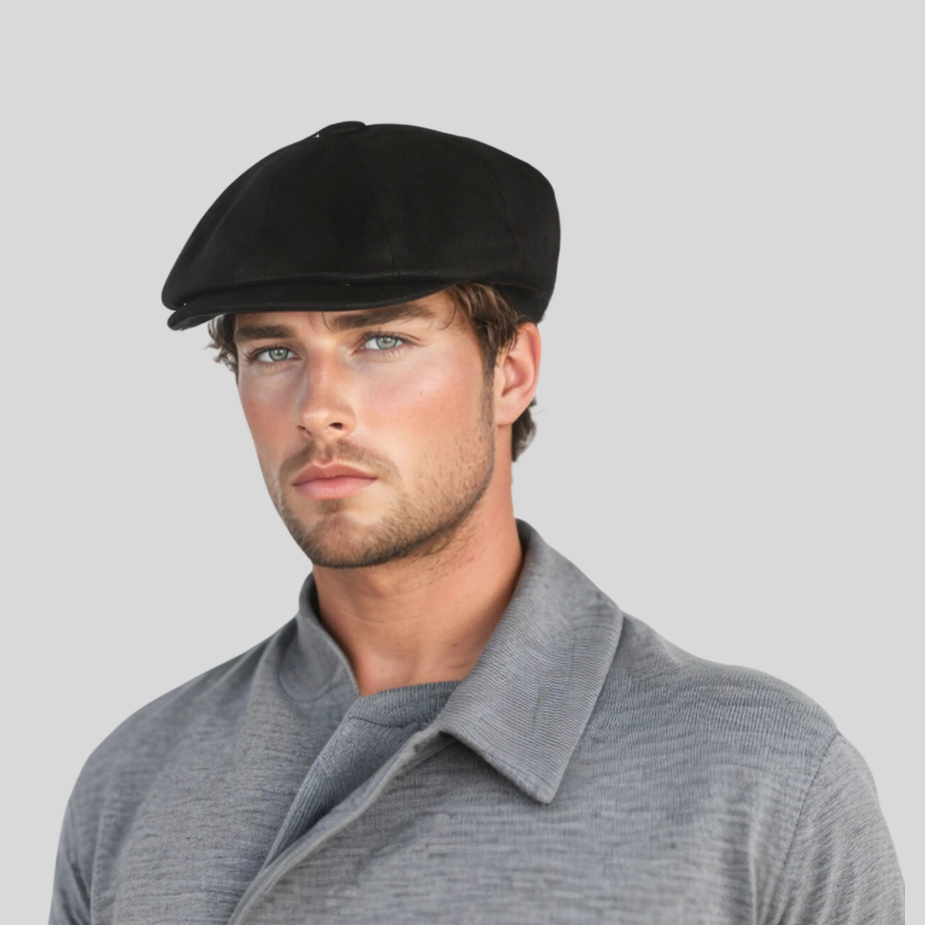 Newsboy Caps 100% Linen Plain Baker Boy Men's Flat Cap