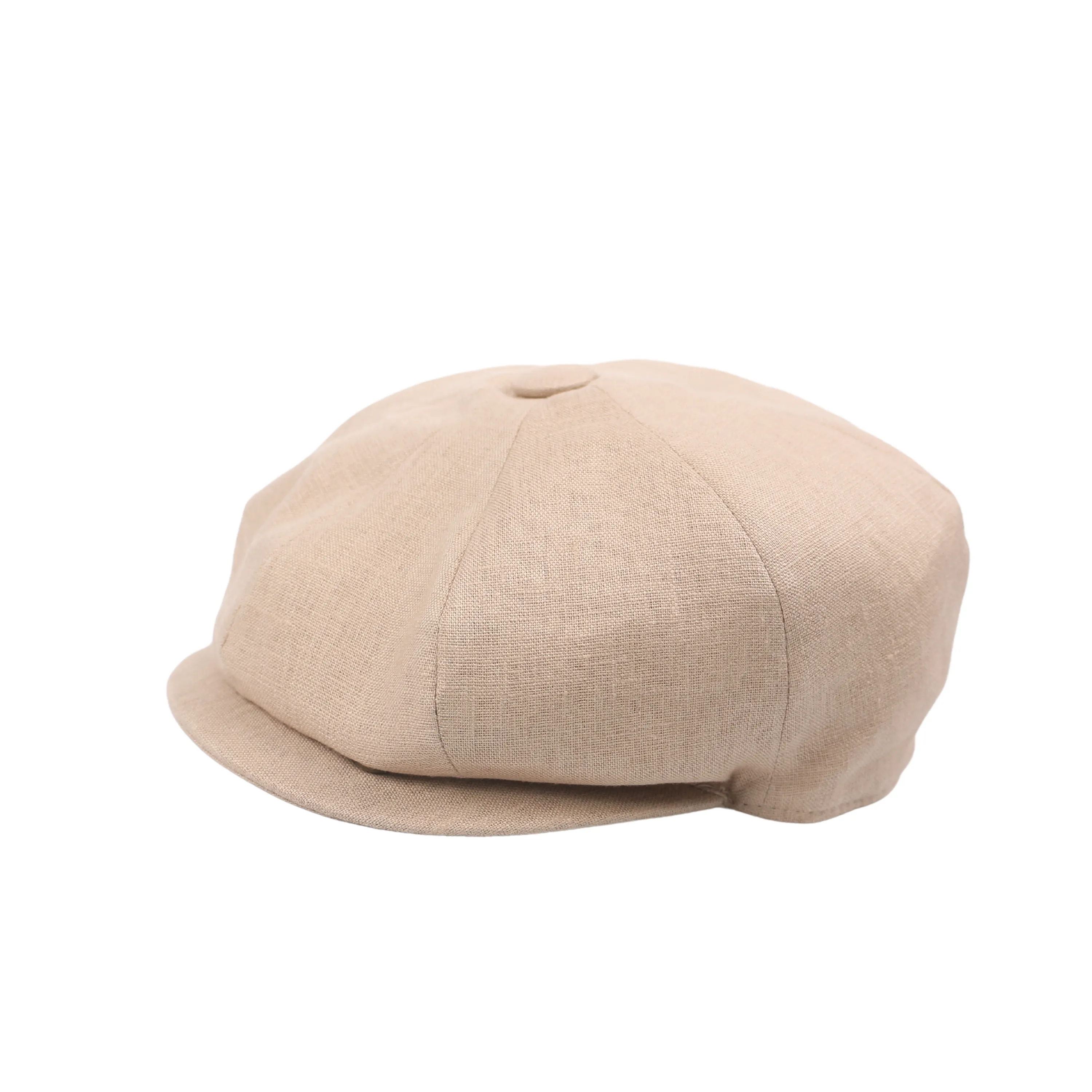 Newsboy Caps 100% Linen Plain Baker Boy Men's Flat Cap