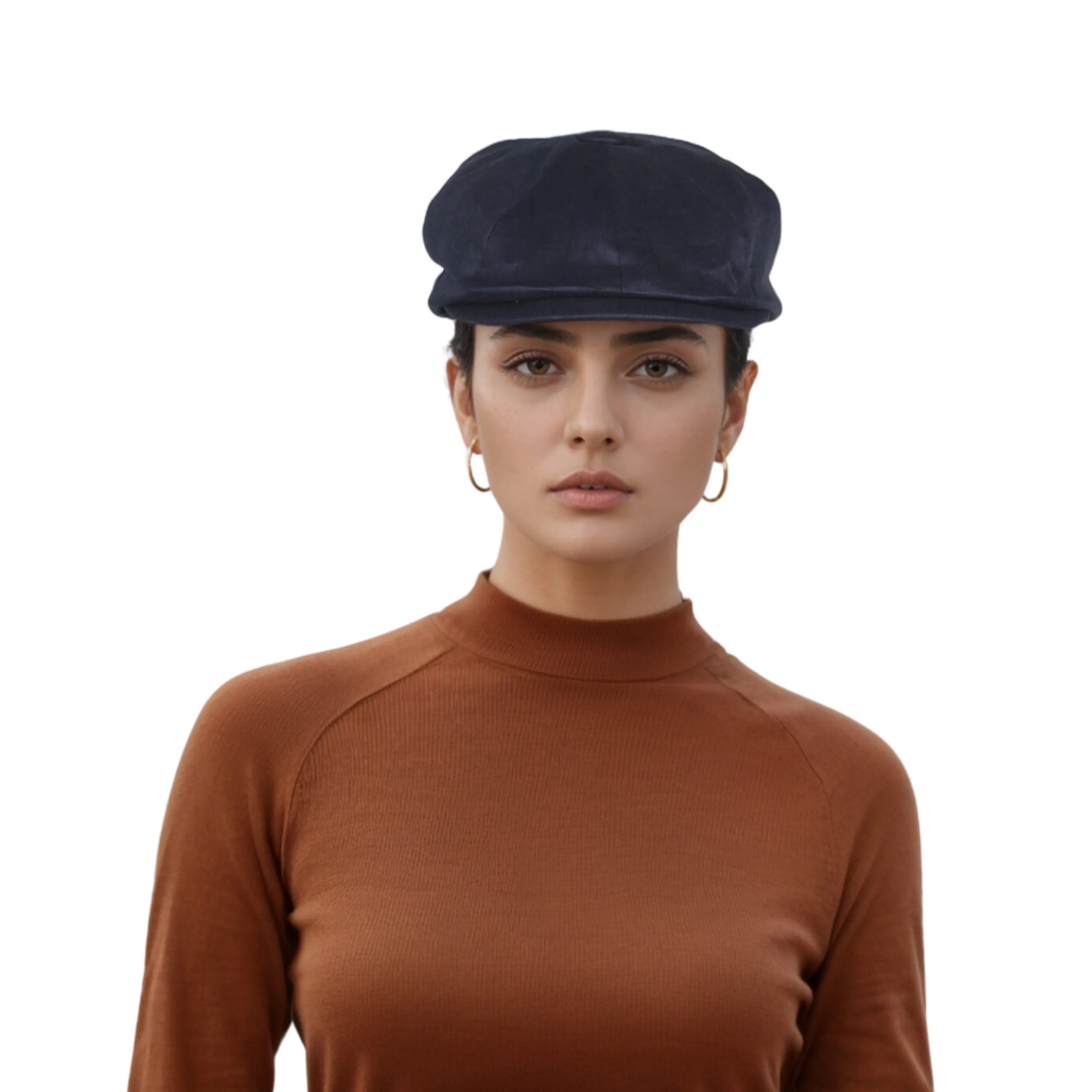 Newsboy Caps 100% Linen Plain Baker Boy Men's Flat Cap