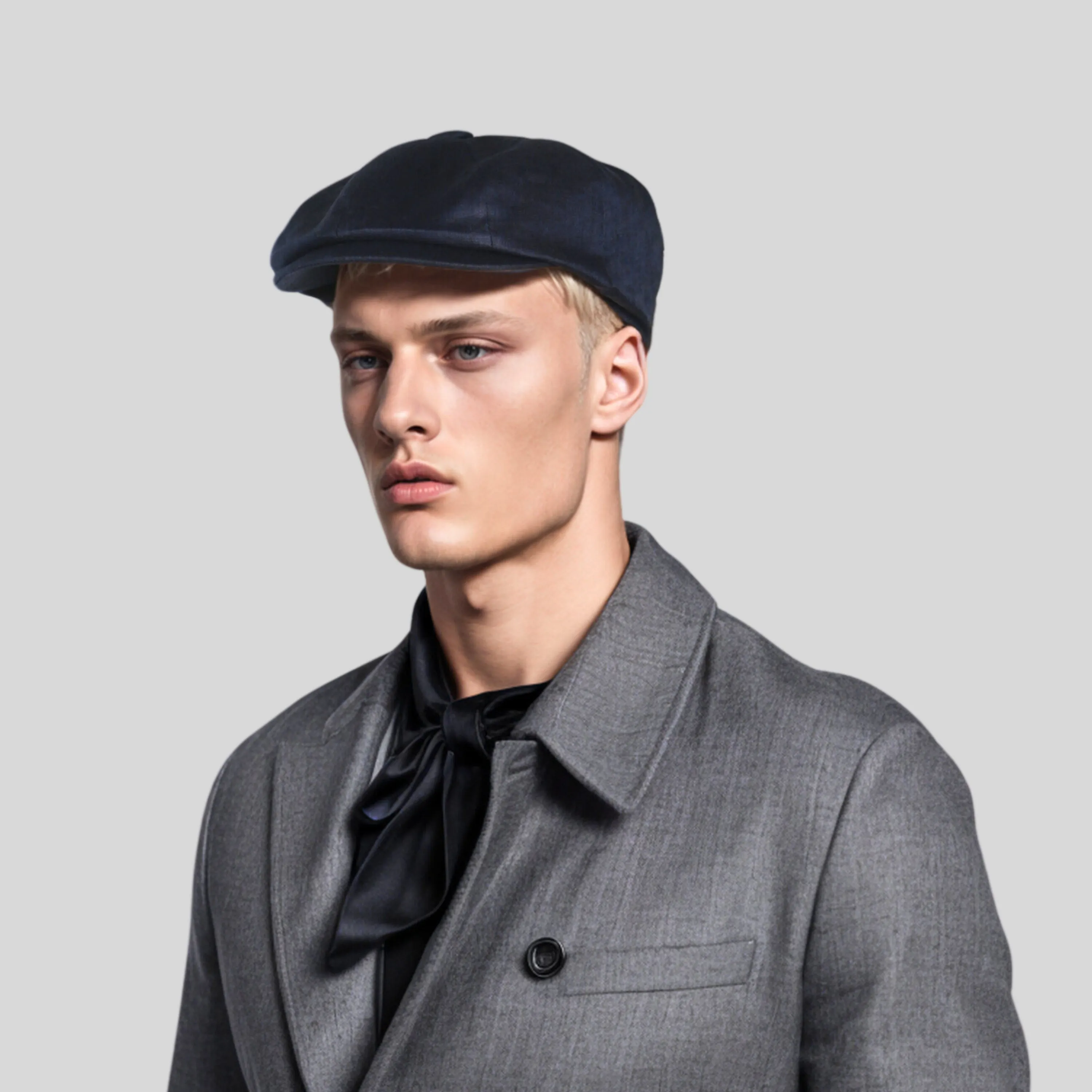 Newsboy Caps 100% Linen Plain Baker Boy Men's Flat Cap