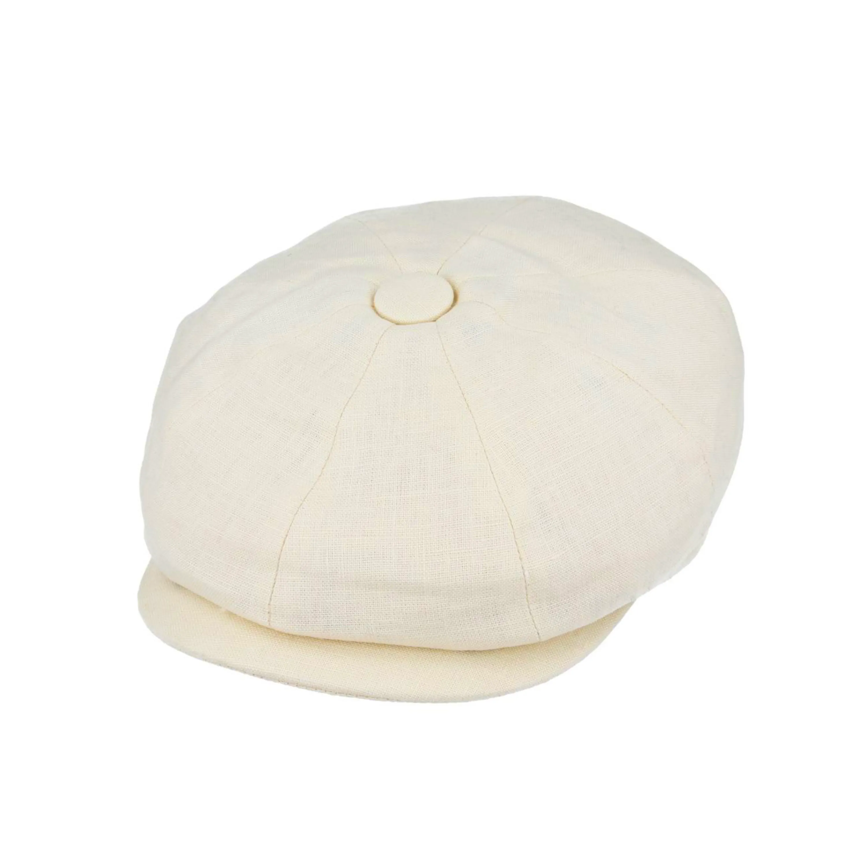 Newsboy Caps 100% Linen Plain Baker Boy Men's Flat Cap