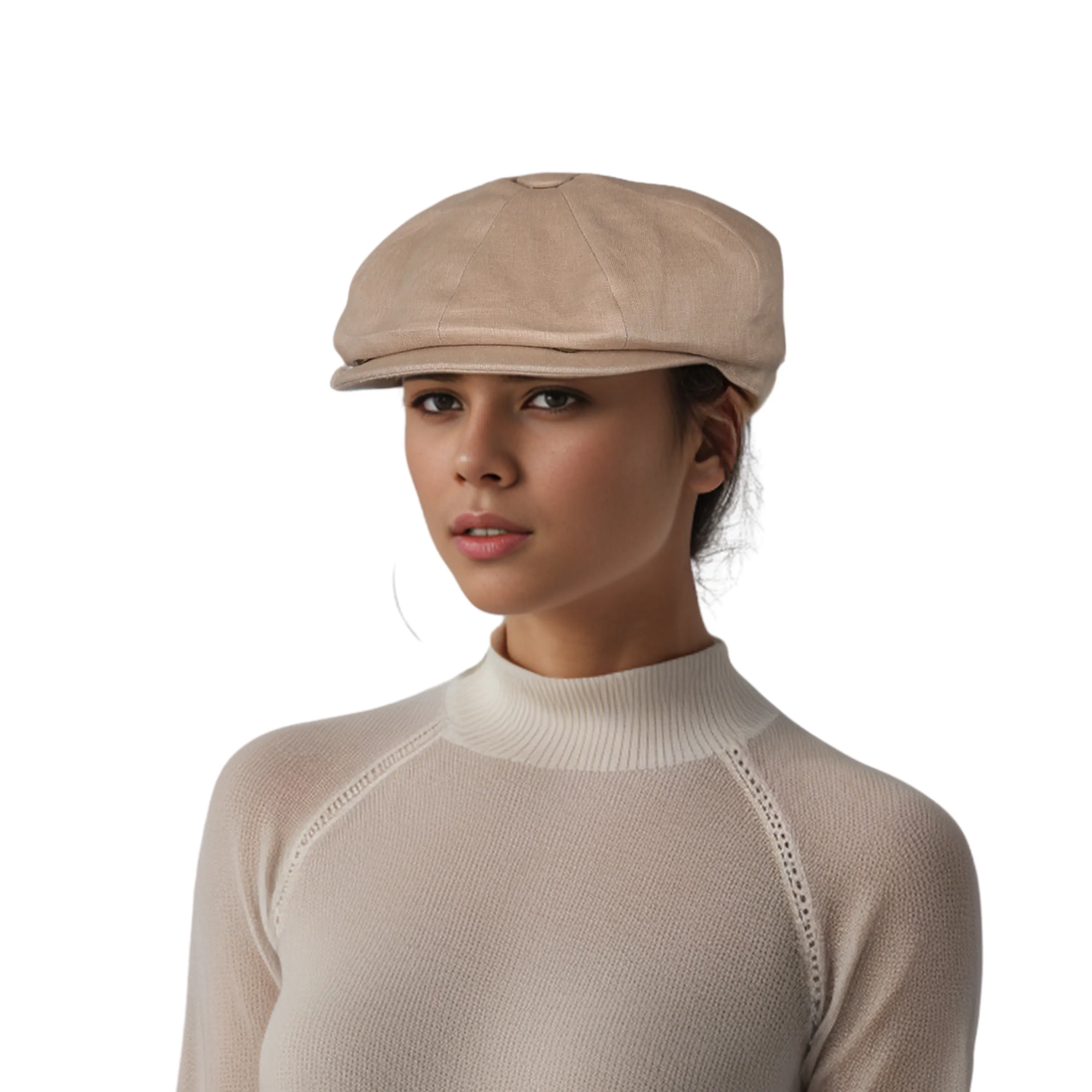 Newsboy Caps 100% Linen Plain Baker Boy Men's Flat Cap