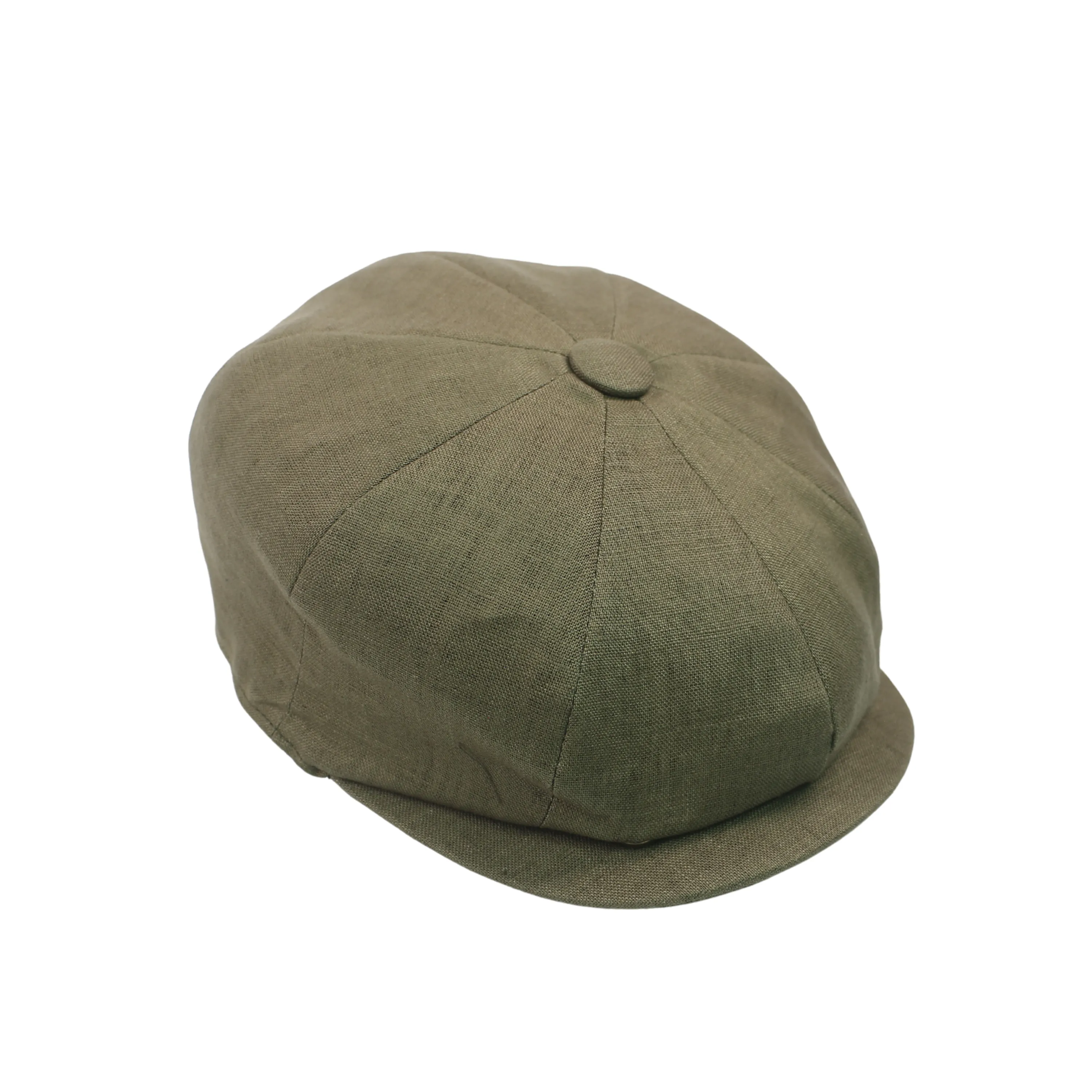 Newsboy Caps 100% Linen Plain Baker Boy Men's Flat Cap